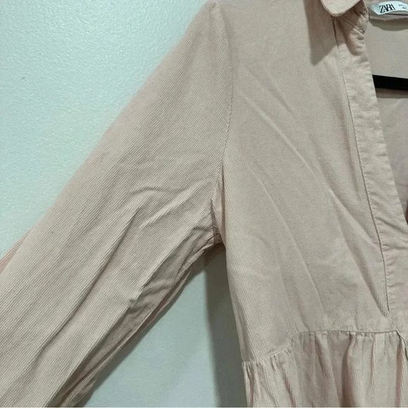 Zara corduroy dusty pink dress Small - Picture 5 of 7